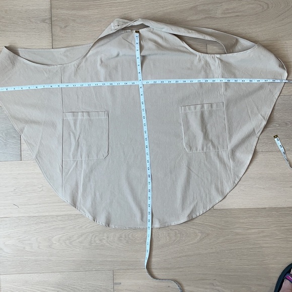 Linen Apron+ Pinafore+Gift Ideas+Gray+Kaki+OSFA - Picture 8 of 12